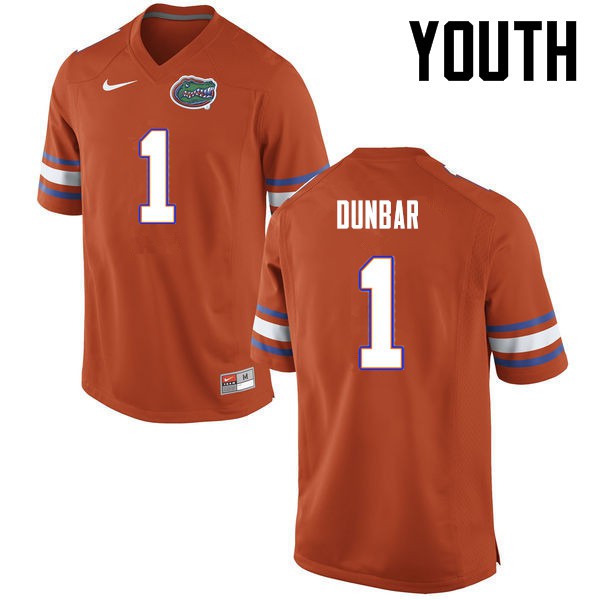 Florida Gators Youth #1 Quinton Dunbar College Football Orange